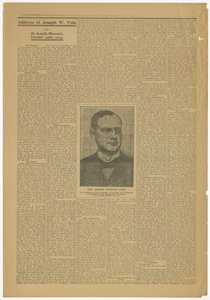 1903年10月24日、ミズーリ州政府の候補者、ジョセフWフォーク、セントジョセフ、ミズーリの演説 作： Joseph Wingate Folk
